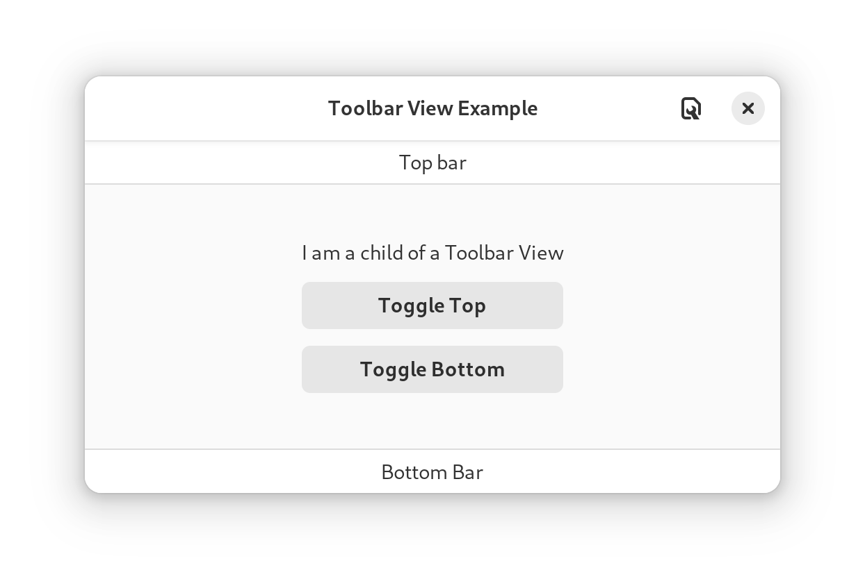 Toolbar View